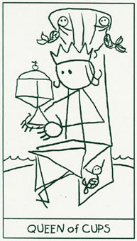 ����������� - Stick Figure Tarot - ʥ������ - Queen Of Cups