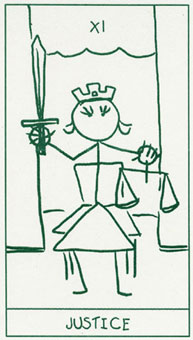 ����������� - Stick Figure Tarot - ���� - Justice
