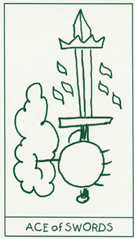 ����������� - Stick Figure Tarot - ����A - Ace Of Swords