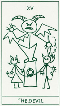 ����������� - Stick Figure Tarot - ��ħ - The Devil