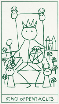 ����������� - Stick Figure Tarot - Ǯ�ҹ��� - King Of Pentacles