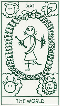 ����������� - Stick Figure Tarot - ���� - The World