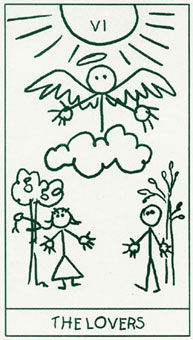 ����������� - Stick Figure Tarot - ���� - The Lovers
