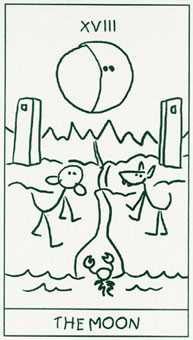 ����������� - Stick Figure Tarot - ���� - The Moon