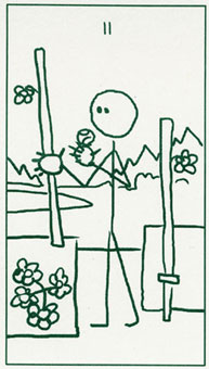 ����������� - Stick Figure Tarot - Ȩ�ȶ� - Two Of Wands