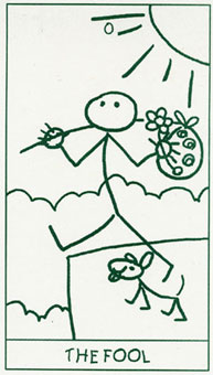����������� - Stick Figure Tarot - ���� - The Fool