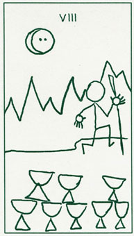 ����������� - Stick Figure Tarot - ʥ���� - Eight Of Cups