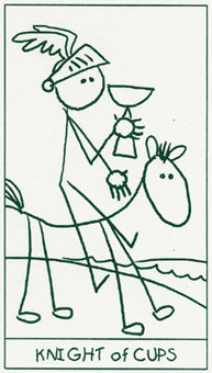 ����������� - Stick Figure Tarot - ʥ����ʿ - Knight Of Cups