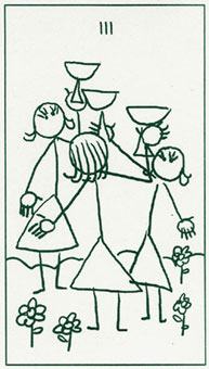 ����������� - Stick Figure Tarot - ʥ���� - Three Of Cups