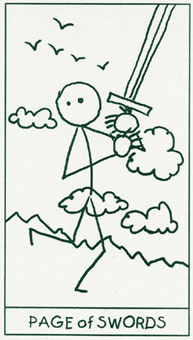 ����������� - Stick Figure Tarot - �����̴� - Page Of Swords