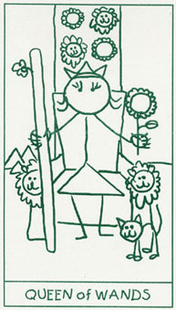 ����������� - Stick Figure Tarot - Ȩ������ - Queen Of Wands