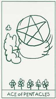 ����������� - Stick Figure Tarot - Ǯ��A - Ace Of Pentacles