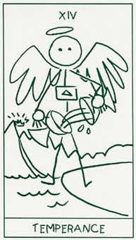 ����������� - Stick Figure Tarot - ���� - Temperance