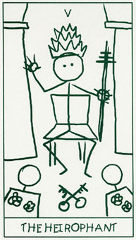 ����������� - Stick Figure Tarot - �̻� - The Hierophant
