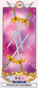 ϣ������������ - Grecian Eudaemon Tarot - ������ - Four Of Swords