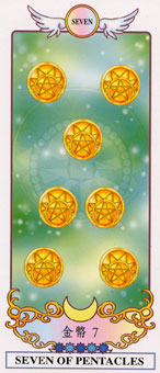 ϣ������������ - Grecian Eudaemon Tarot - Ǯ���� - Seven Of Pentacles