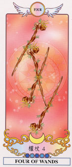 ϣ������������ - Grecian Eudaemon Tarot - Ȩ���� - Four Of Wands