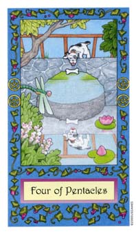 ��������� - Whimsical Tarot - Ǯ���� - Four Of Pentacles