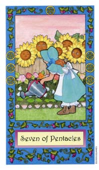 ��������� - Whimsical Tarot - Ǯ���� - Seven Of Pentacles