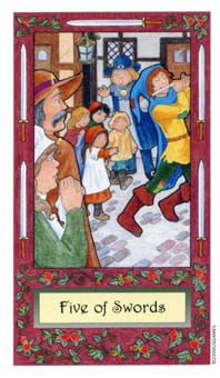 ��������� - Whimsical Tarot - ������ - Five Of Swords