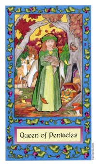 ��������� - Whimsical Tarot - Ǯ������ - Queen Of Pentacles