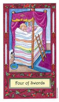 ��������� - Whimsical Tarot - ������ - Four Of Swords