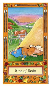 ��������� - Whimsical Tarot - Ȩ�Ⱦ� - Nine Of Wands