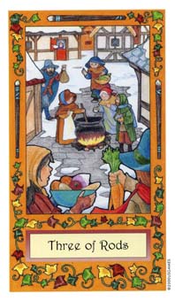 ��������� - Whimsical Tarot - Ȩ���� - Three Of Wands