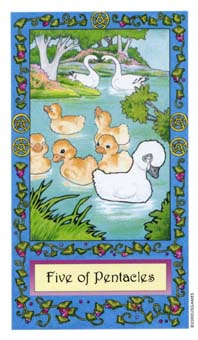 ��������� - Whimsical Tarot - Ǯ���� - Five Of Pentacles