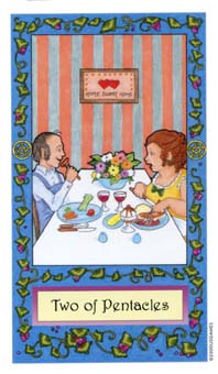 ��������� - Whimsical Tarot - Ǯ�Ҷ� - Two Of Pentacles