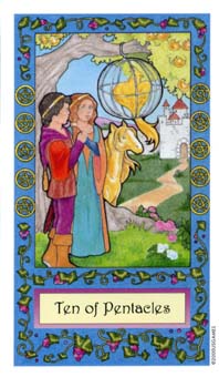 ��������� - Whimsical Tarot - Ǯ��ʮ - Ten Of Pentacles