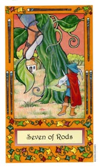 ��������� - Whimsical Tarot - Ȩ���� - Seven Of Wands