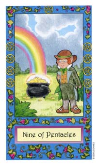 ��������� - Whimsical Tarot - Ǯ�Ҿ� - Nine Of Pentacles