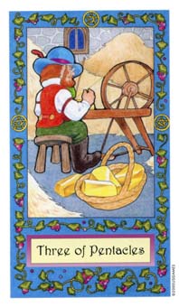 ��������� - Whimsical Tarot - Ǯ���� - Three Of Pentacles