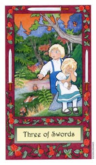 ��������� - Whimsical Tarot - ������ - Three Of Swords