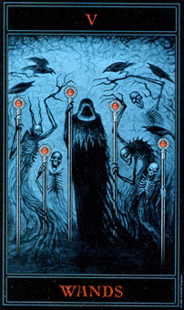 �������� - The Gothic Tarot - Ȩ���� - Five Of Wands