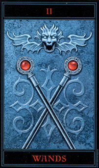 �������� - The Gothic Tarot - Ȩ�ȶ� - Two Of Wands