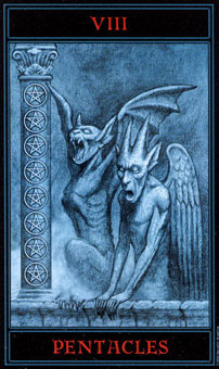 �������� - The Gothic Tarot - Ǯ�Ұ� - Eight Of Pentacles