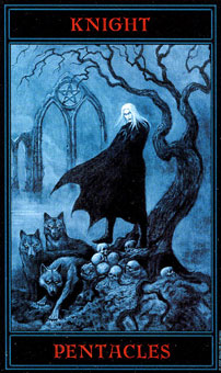 �������� - The Gothic Tarot - Ǯ����ʿ - Knight Of Pentacles