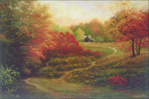 season change season change、手绘、插画、风景、季节